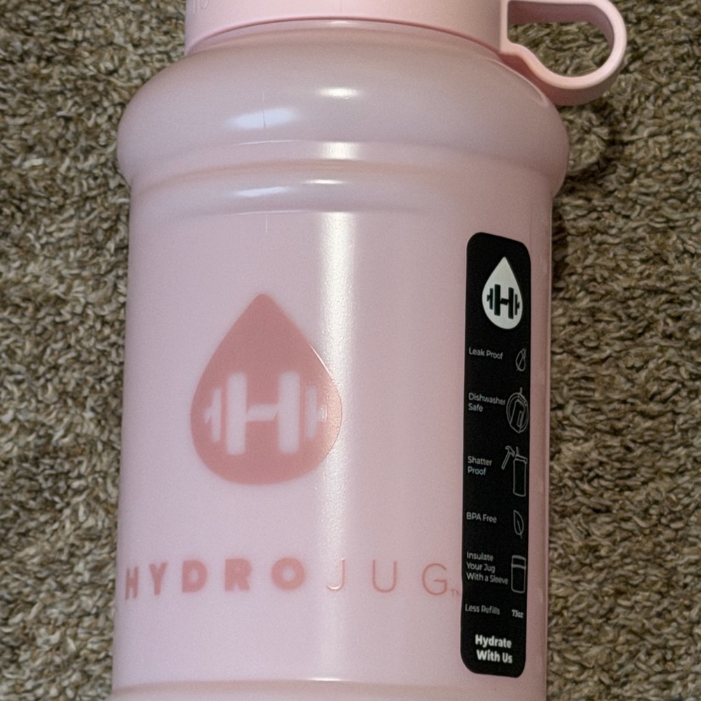 HydroJug Blush Pink Hydration Bottle